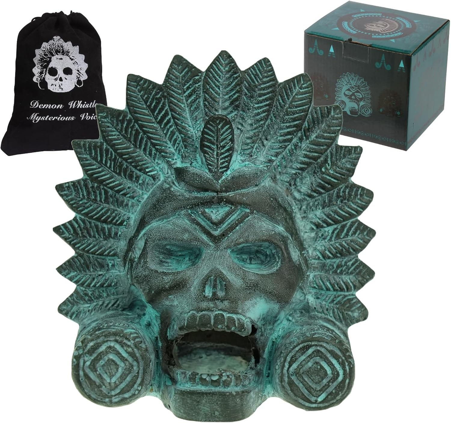 “OW” Aztec Death Whistle - Produces Loud Human-Like Screams at High Decibels, 12