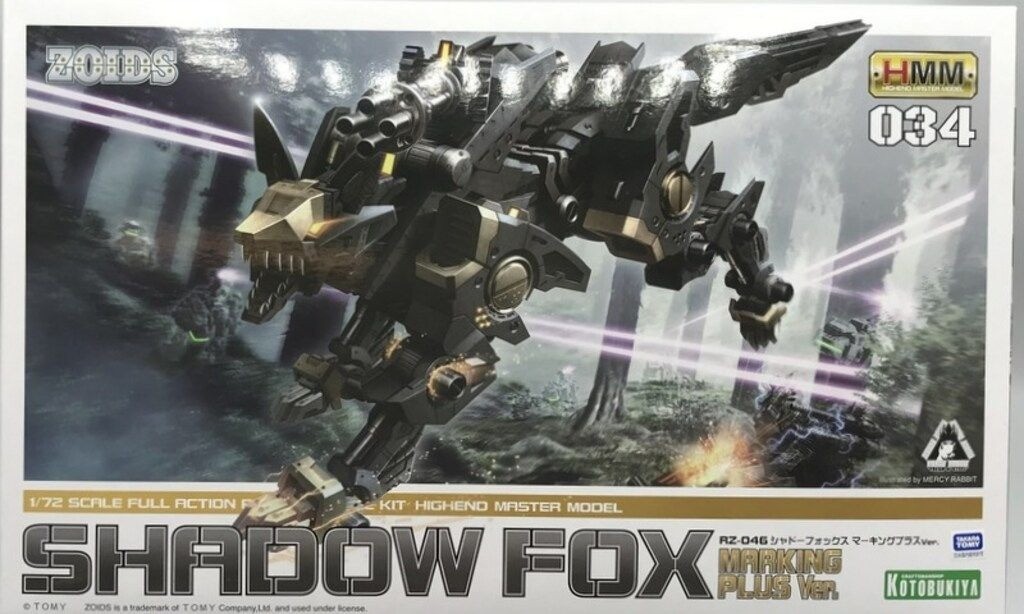 Kotobukiya ZOIDS RZ-046 Shadow Fox Marking Plus Ver 1/72 Model Kit Japan Kotobukiya ZOIDS RZ-046 Shadow Fox Marking Plus Ver 1/72 Model Kit Japan