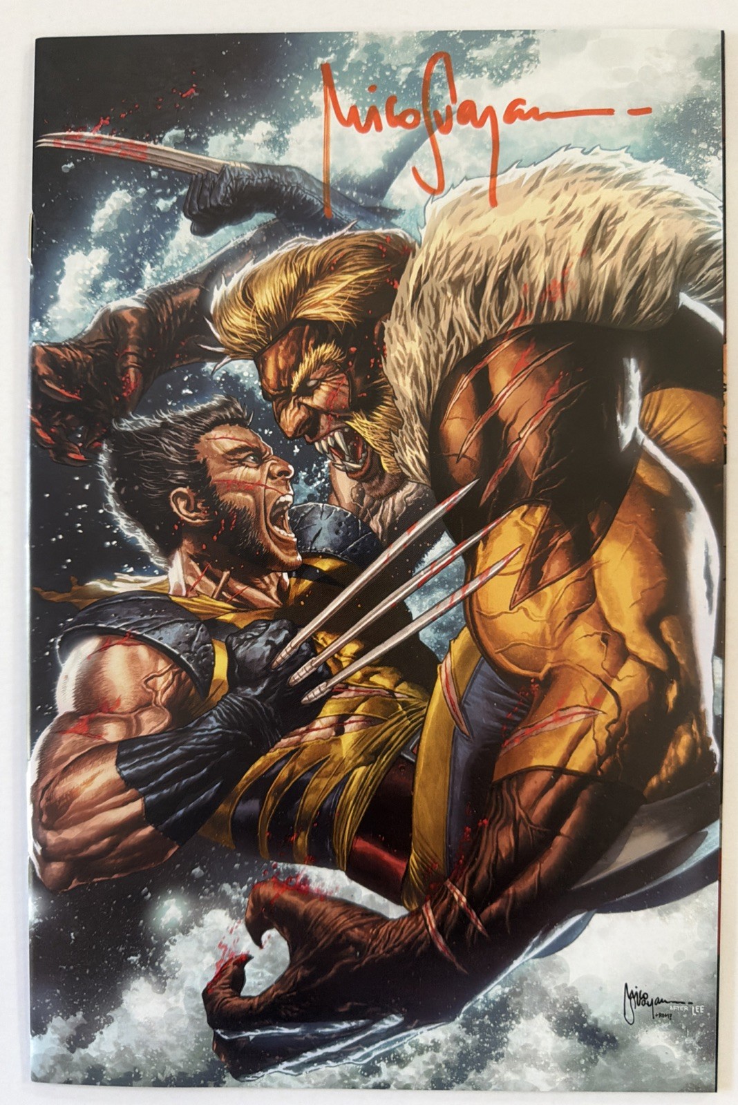 Wolverine #41 Mico Suayan Signed Virgin Exclusive W/COA Sabretooth LTD 1000