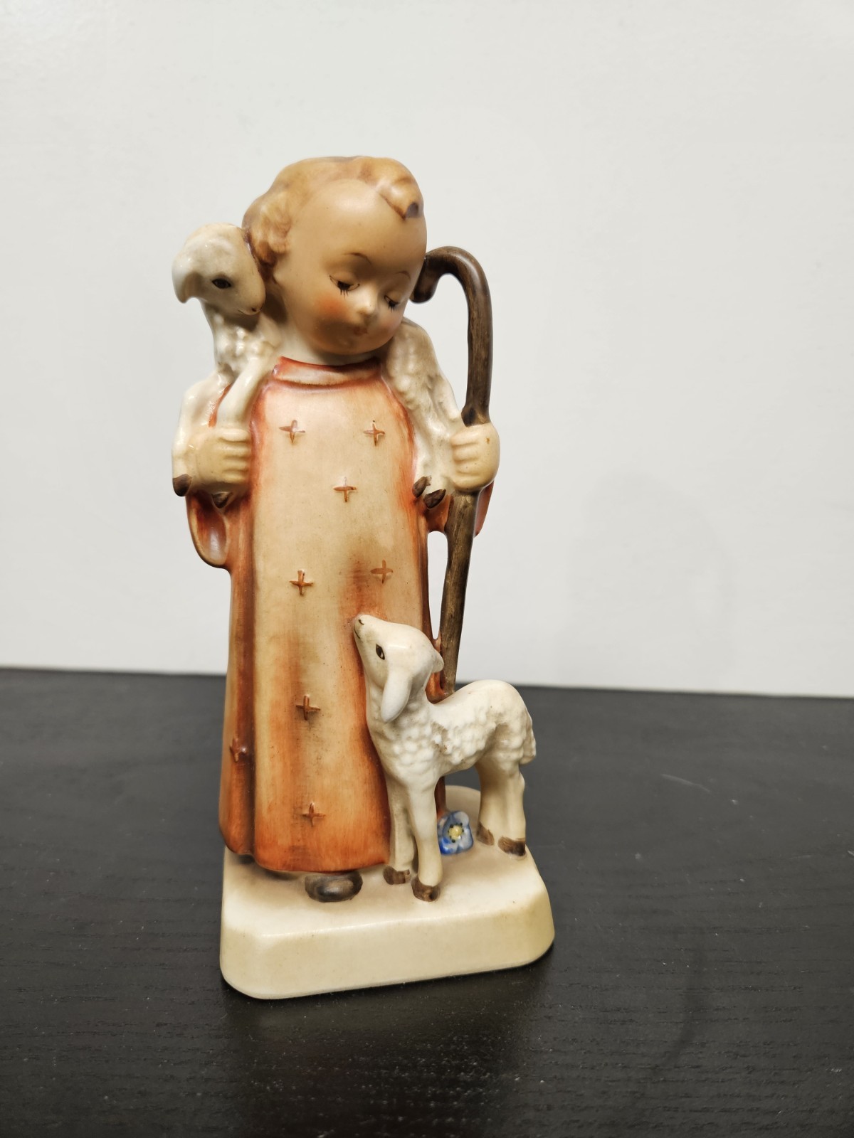 Vintage Hummel Good Shepherd with Sheep #42/0 two Bee TMKs Germany ECU 6-3/8\