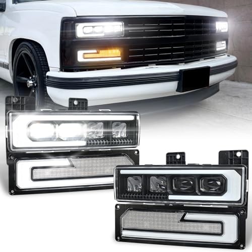LED Headlight Assembly for 1988-1998 Chevy/GMC Silverado Tahoe