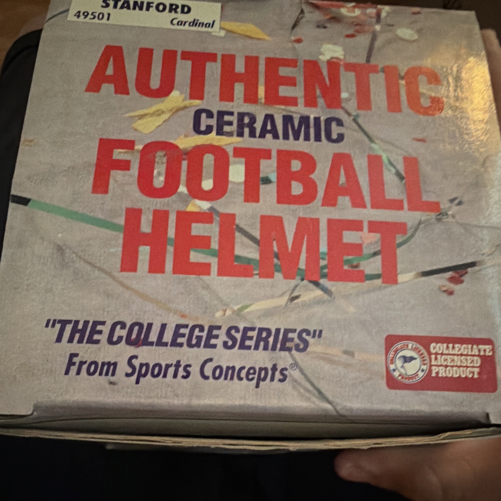 Sports Concepts Stanford Cardinal Ceramic Football Helmet Mug, College Series