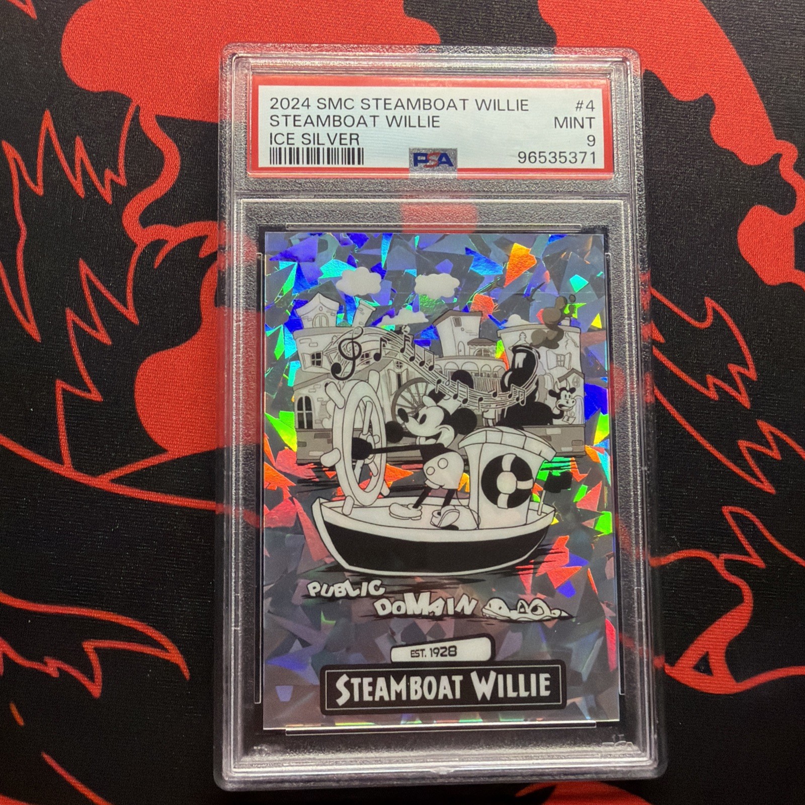 SMC Saturday Morning Cards Steamboat Willie Ice Gold /50 Case Hit PSA 9 LOW POP SMC Saturday Morning Cards Steamboat Willie Ice Gold /50 Case Hit PSA 9 LOW POP