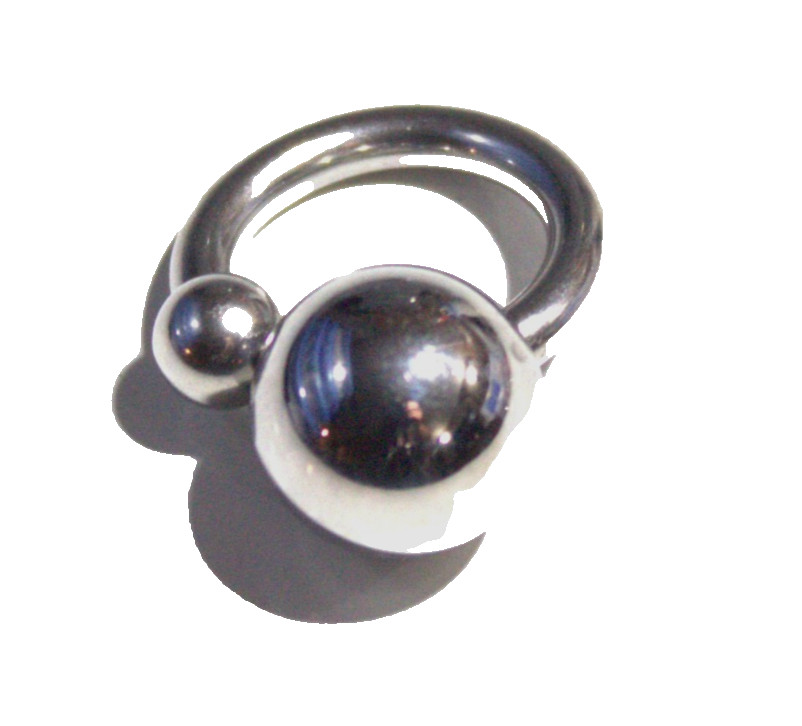 1- 8g 1/2 Double Screw Ball Ring Prince Albert Jewelry Frenum Nipple Weight Game 1- 8g 1/2 Double Screw Ball Ring Prince Albert Jewelry Frenum Nipple Weight Game