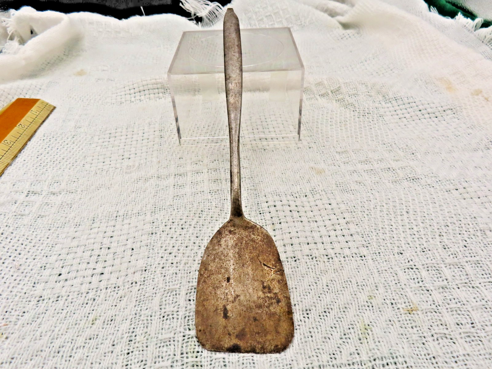 ANTIQUE PRIMATIVE HAND FORGED IRON HANDLED 10\ ANTIQUE PRIMATIVE HAND FORGED IRON HANDLED 10\