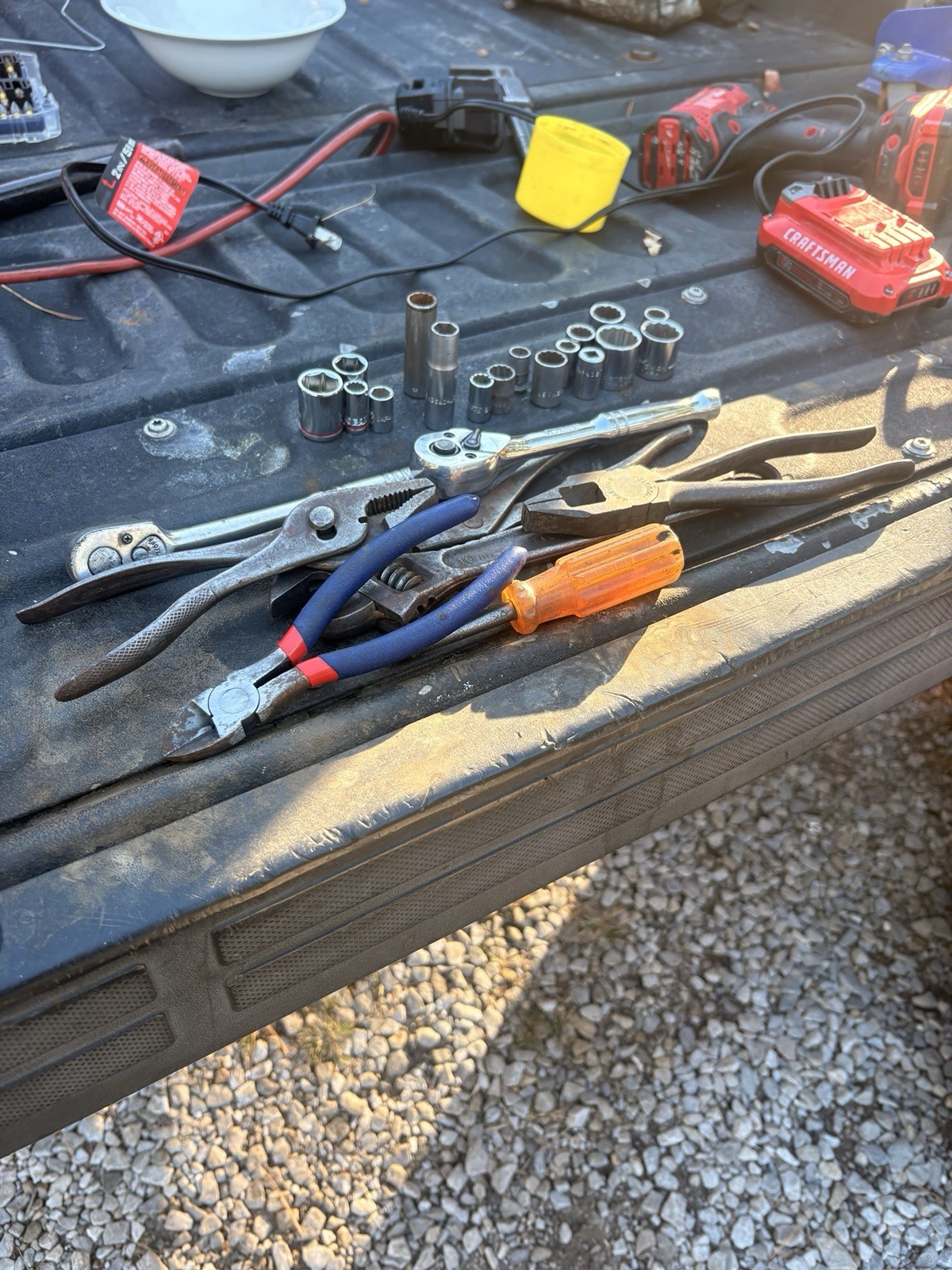 Vintage USA Tool Lot Snap-on FV70 Proto Craftsman Thorsen Ratchets Sockets