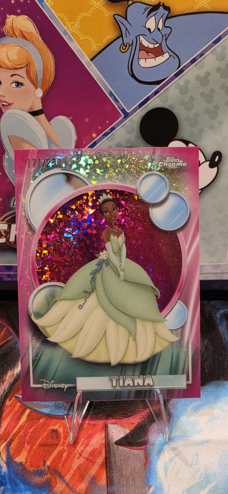 2026 Topps Chrome Disney Tiana Pink Mini Diamonds 171/250 2026 Topps Chrome Disney Tiana Pink Mini Diamonds 171/250