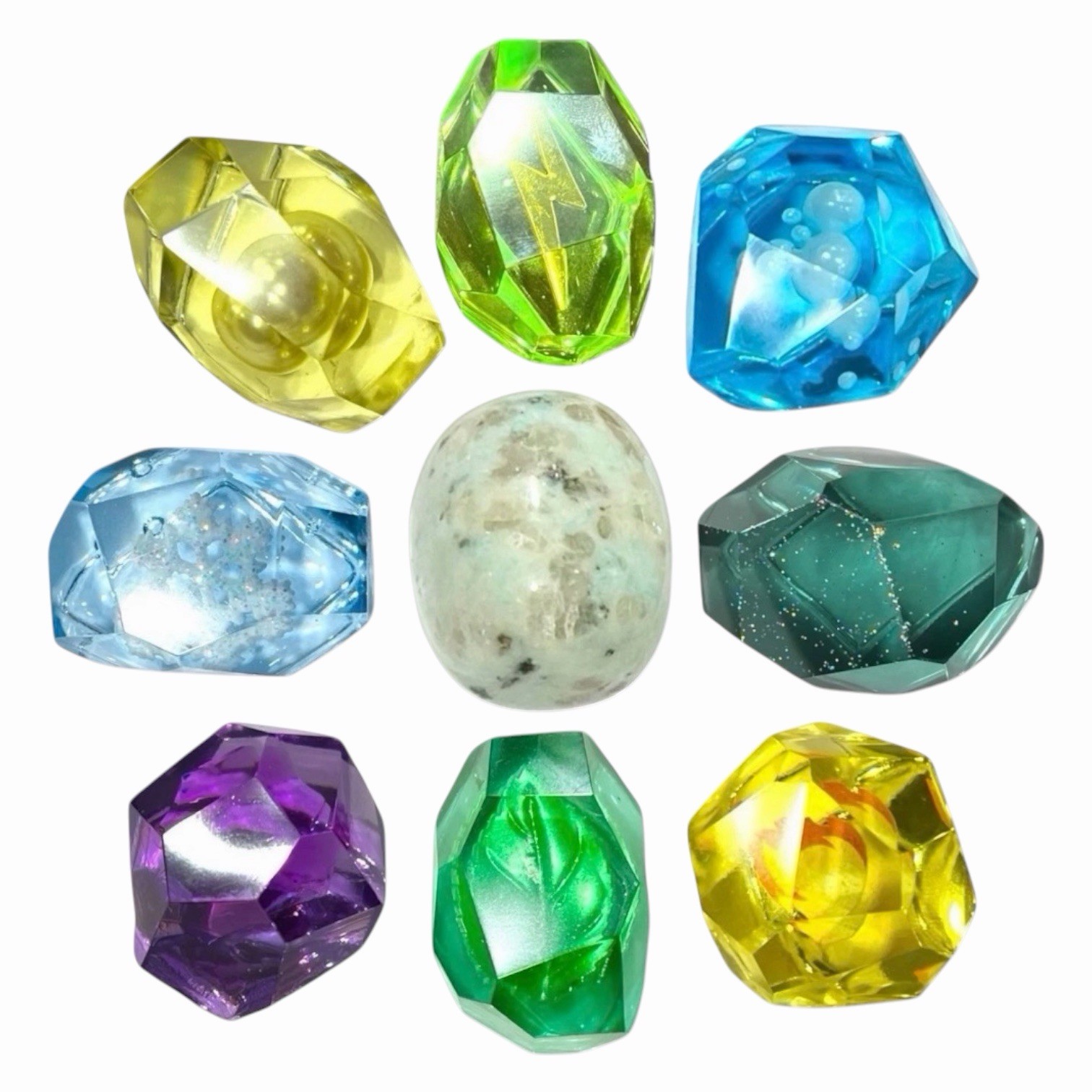 Evolution Stones (Set of 9) Pokemon - Counter, TCG, Handcrafted, Eeveelution Evolution Stones (Set of 9) Pokemon - Counter, TCG, Handcrafted, Eeveelution