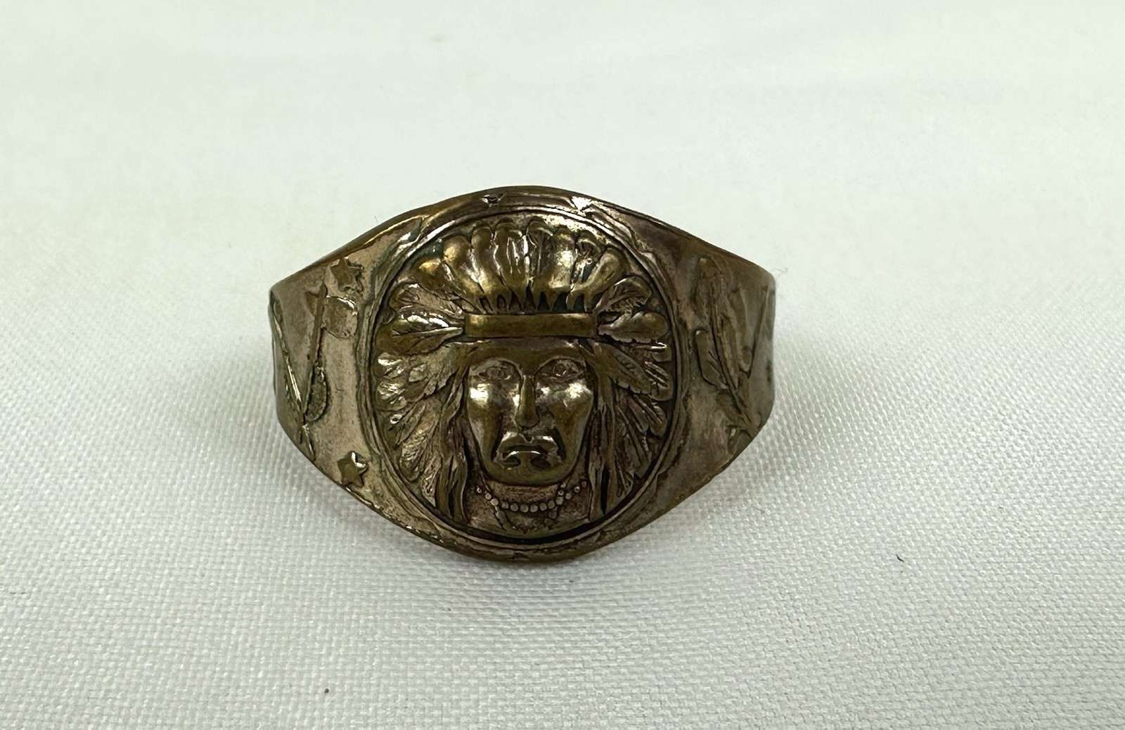 VTG 40’s Goudy Indian Gum Native American Chief Adjustable Redemption Prize Ring