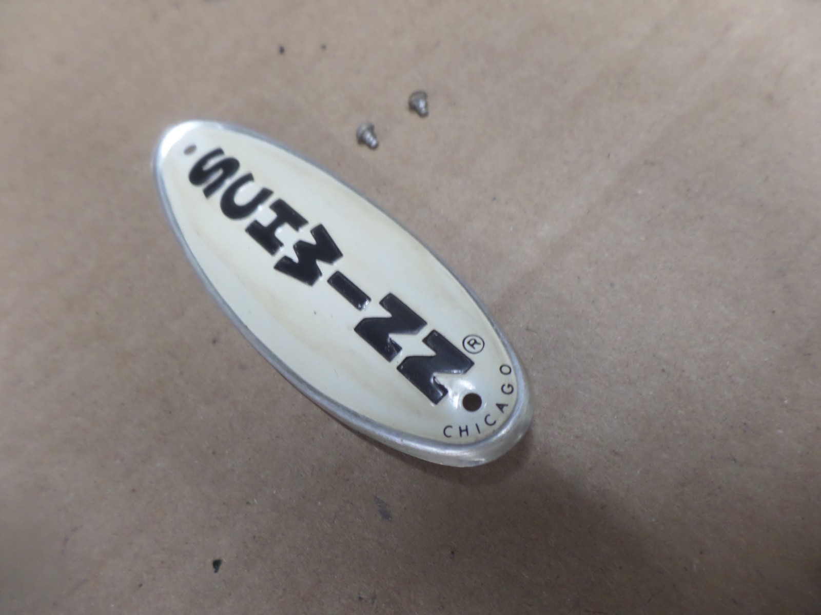 Vintage Schwinn Bicycle Head Badge - 2 | Avg-