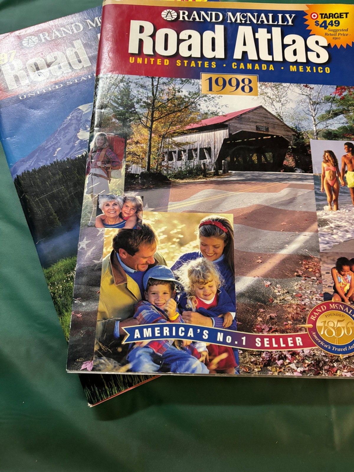Vintage 1997 & 1998  Rand McNally Road Atlas United States Canada Mexico