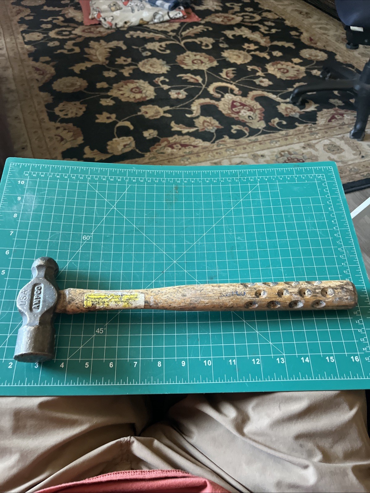 Vintage AMPCO H-3 Non-Sparking Ball Peen Hammer H3