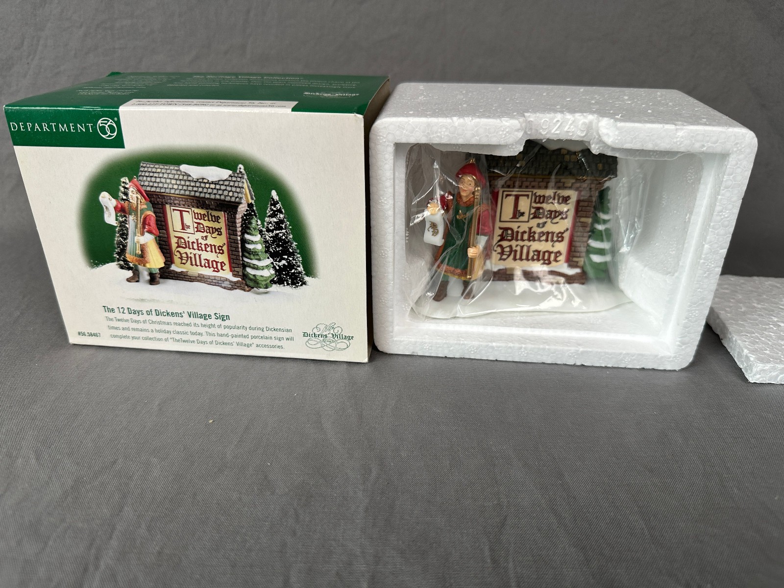 Department 56 The 12 Days of Dickens Village Sign 56.58467 Dept 56 Mint Department 56 The 12 Days of Dickens Village Sign 56.58467 Dept 56 Mint