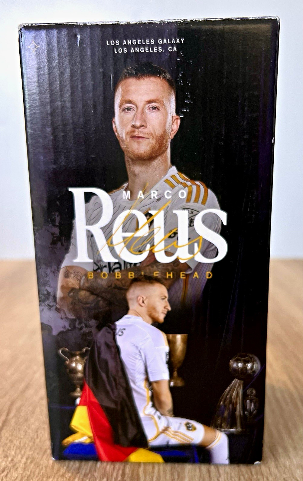 LA Galaxy Marco Reus Soccer Bobblehead Plastic Figure Boxed Multicolor