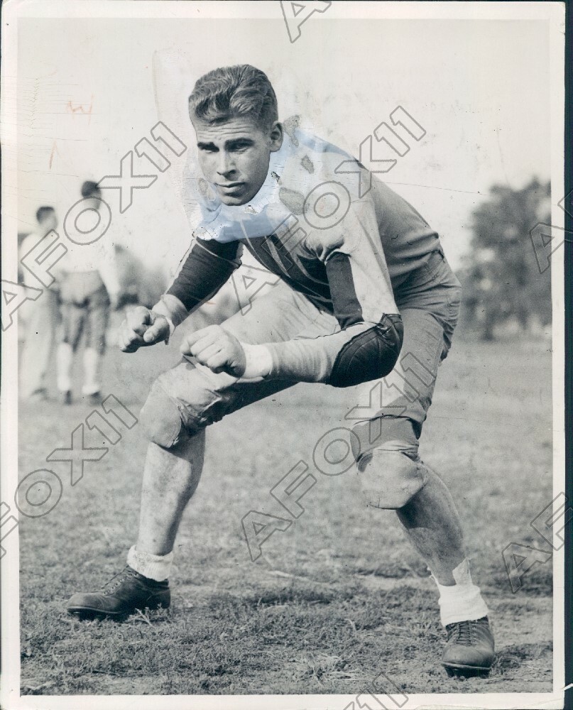 1935 Baldwin Wallace College Football Tackle Oliver Davidson Press Photo 1935 Baldwin Wallace College Football Tackle Oliver Davidson Press Photo