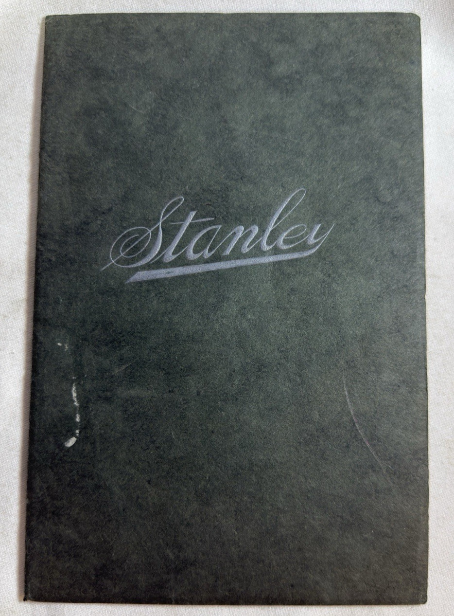 Original 1913 Stanley Steam Car Announcement For The Season 32-Page Book