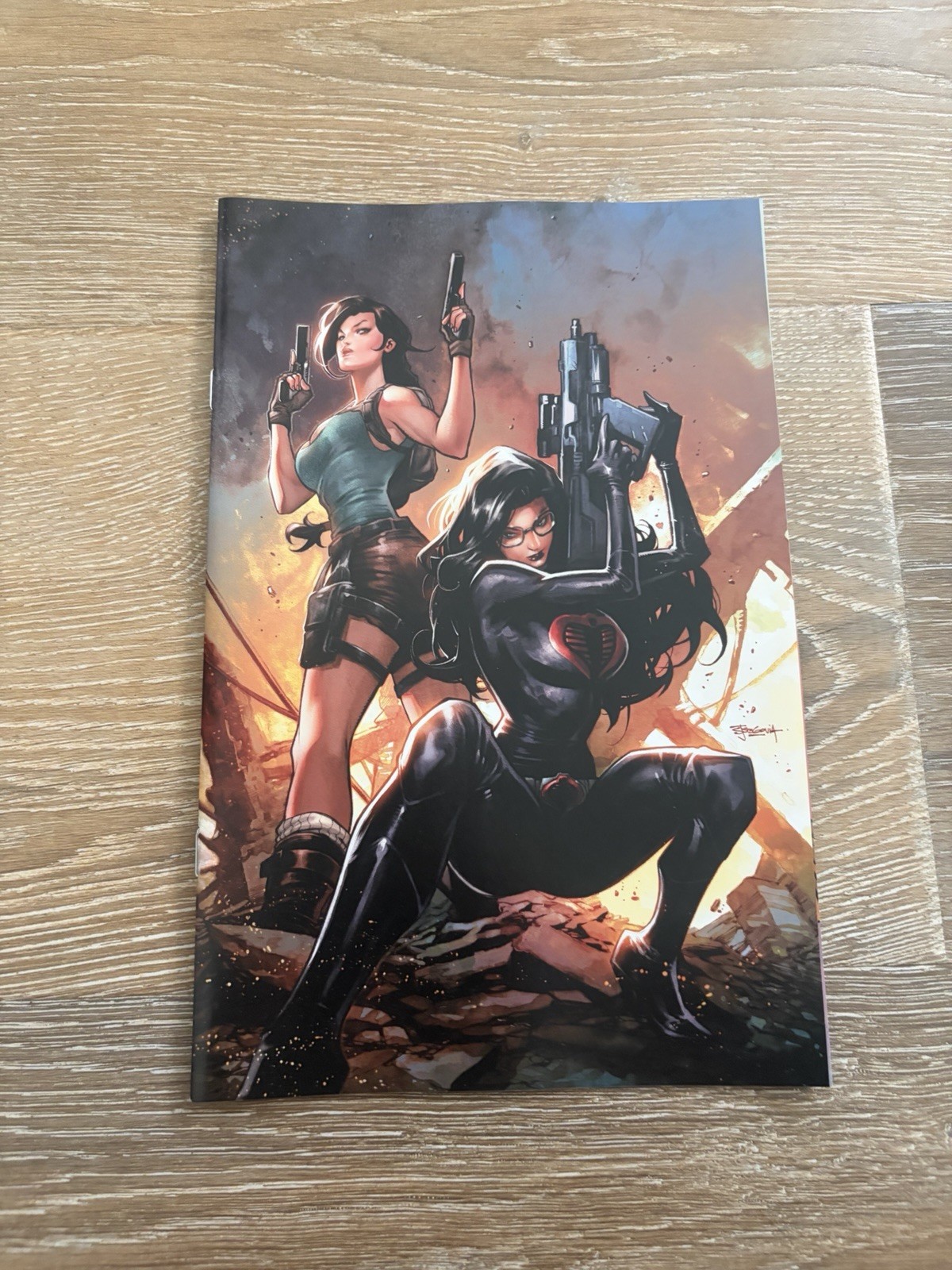 GI JOE A REAL AMERICAN HERO TOMB RAIDER #1 STEPHEN SEGOVIA VIRGIN VARIANT