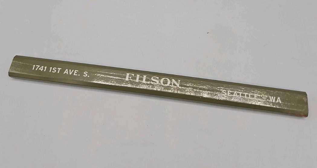 Vintage Seattle Wa C.C. Filson 1897 Carpenter Pencil Advertising