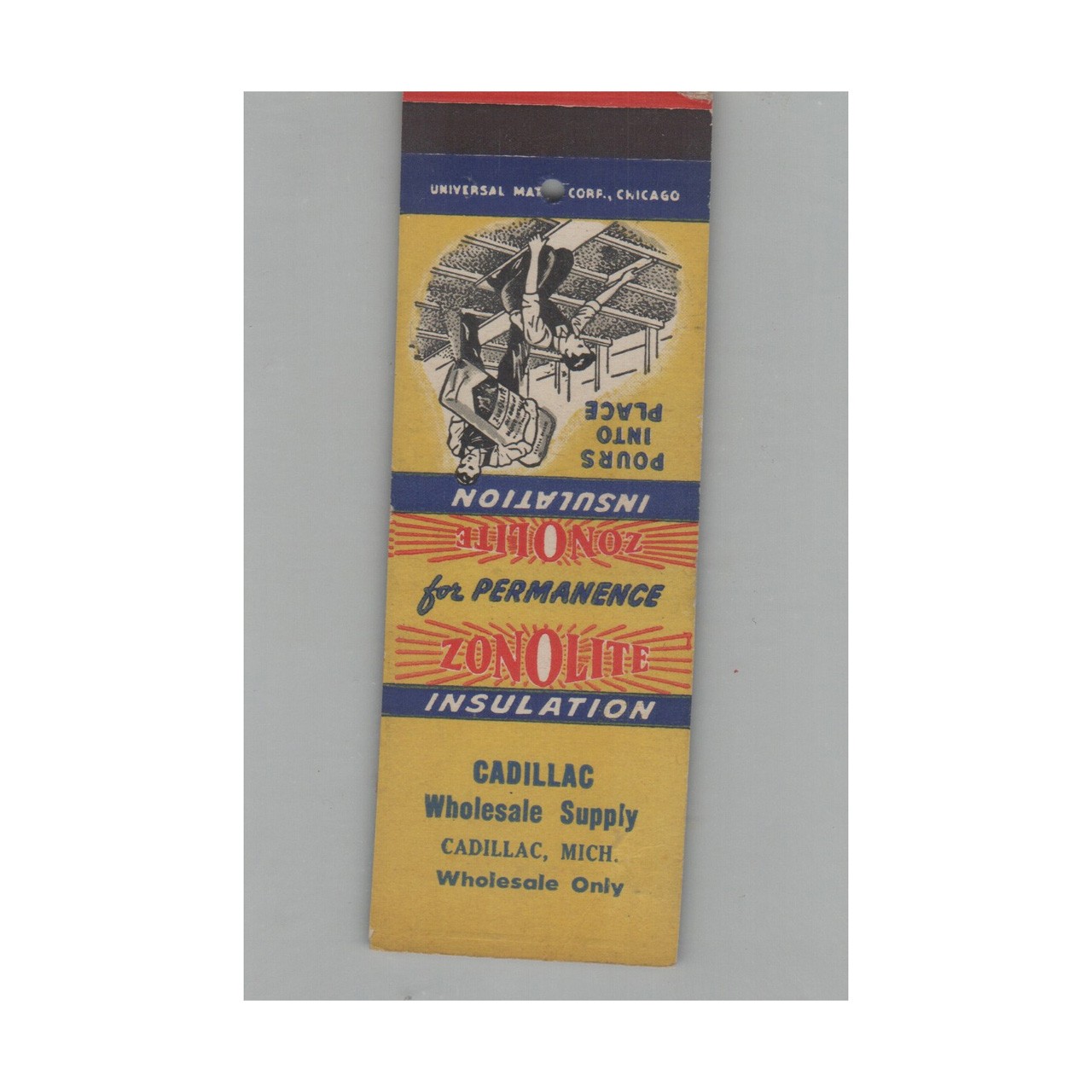Matchbook Cover Cadillac Wholesale Supply Cadillac MI