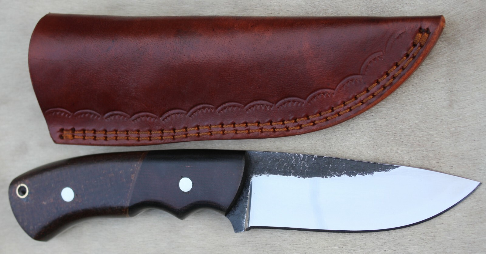 1095 HIGH CARBON STEEL HANDMADE HUNTING EDC SURVIVAL COMBAT KNIFE WITH MICARTA