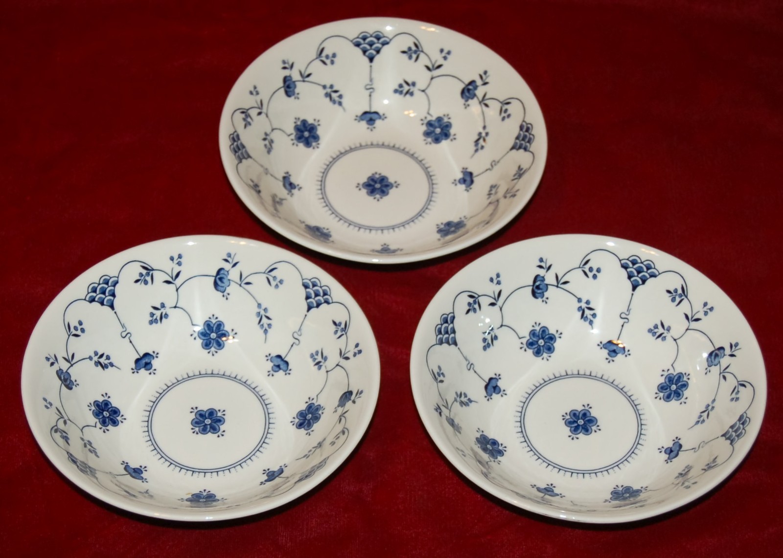Porcelain BOWLS by Churchill Finlandia Pattern 6\ Porcelain BOWLS by Churchill Finlandia Pattern 6\