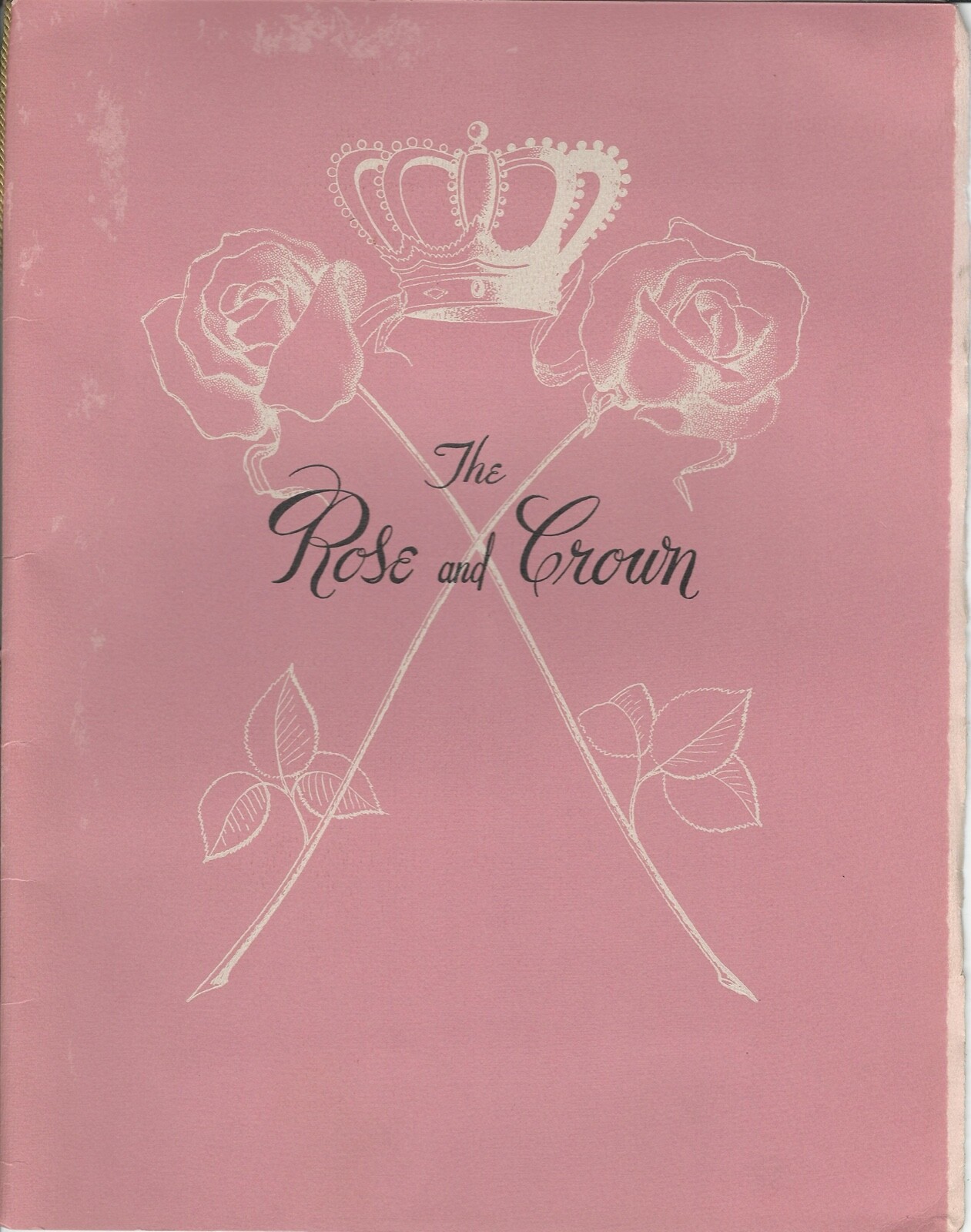 Vintage 1950s THE ROSE & CROWN Restaurant Menu (Medart's) St. Louis, Missouri