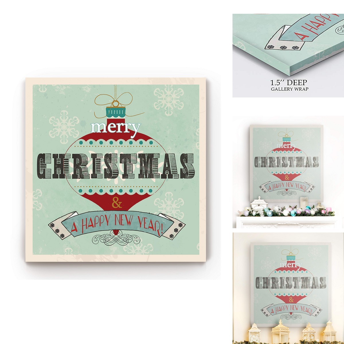Renditions Gallery Christmas & Holiday Canvas Wall Art- Winter Christmas Tree Renditions Gallery Christmas & Holiday Canvas Wall Art- Winter Christmas Tree