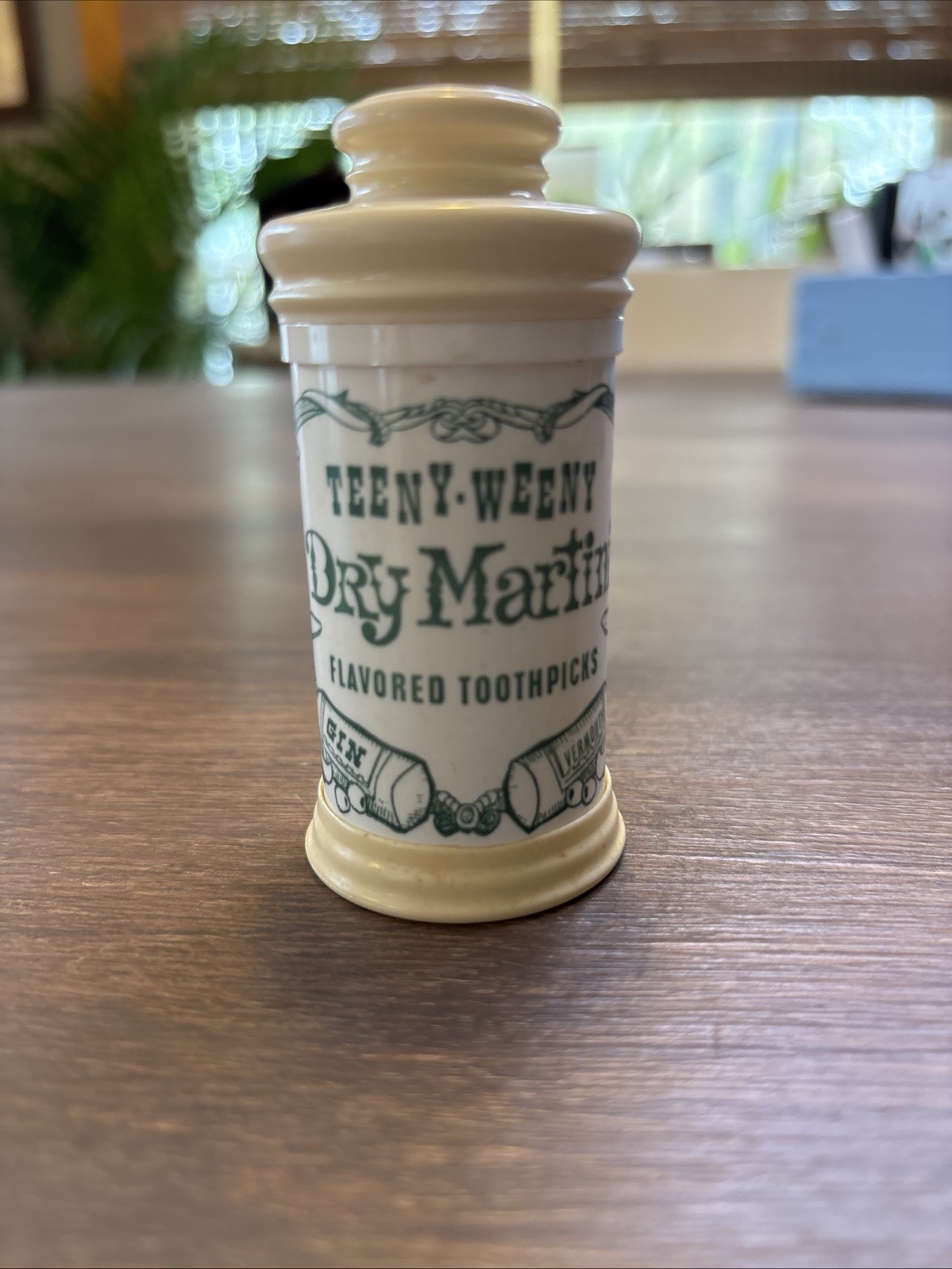 Tex Art Teeny-Weeny Dry Martini Flavored Toothpick Holder Vintage Collectible Tex Art Teeny-Weeny Dry Martini Flavored Toothpick Holder Vintage Collectible