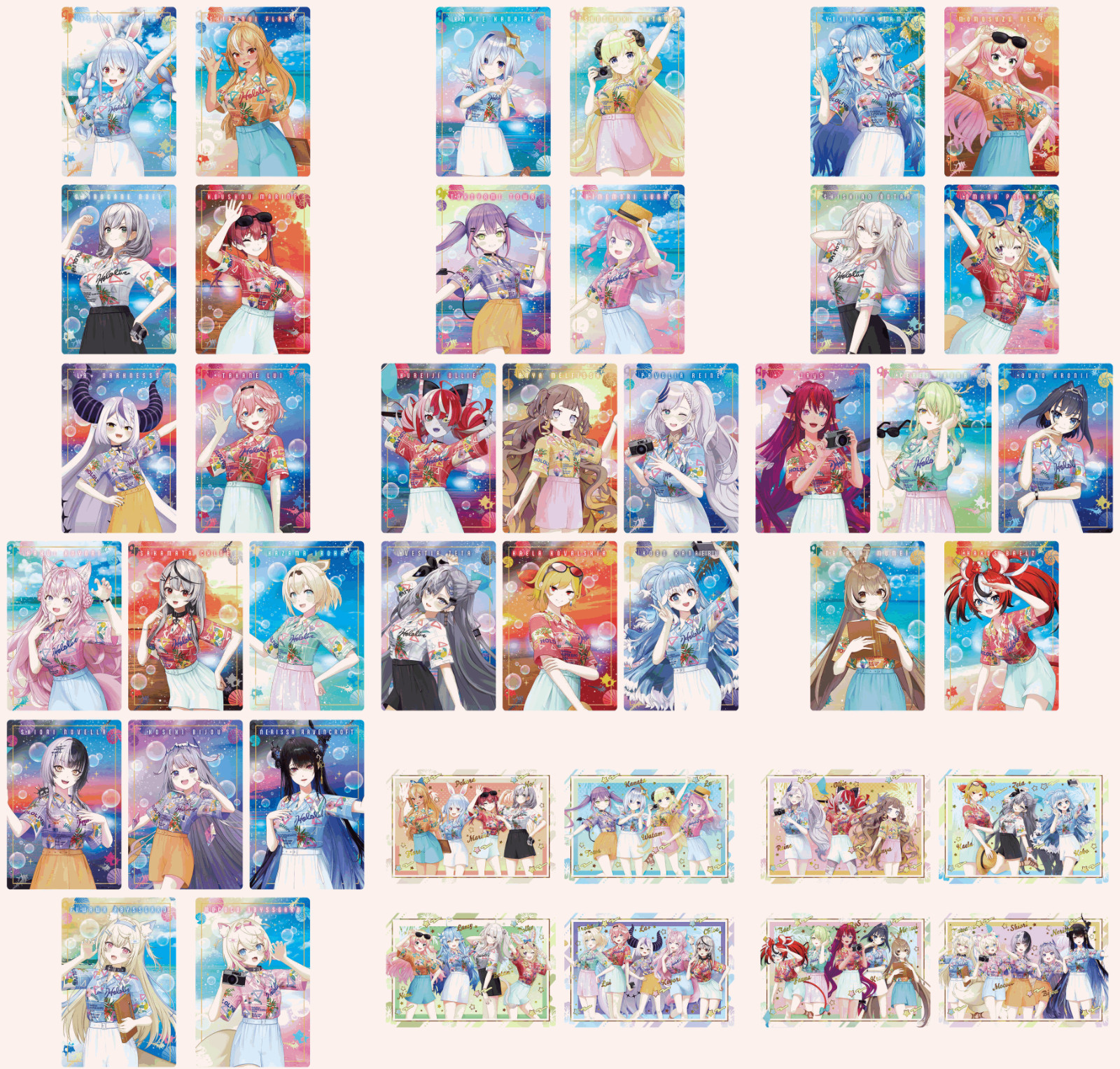 Hololive Super Expo Wafer Card Vol. 1 - Complete Set 41 Cards Hololive Super Expo Wafer Card Vol. 1 - Complete Set 41 Cards