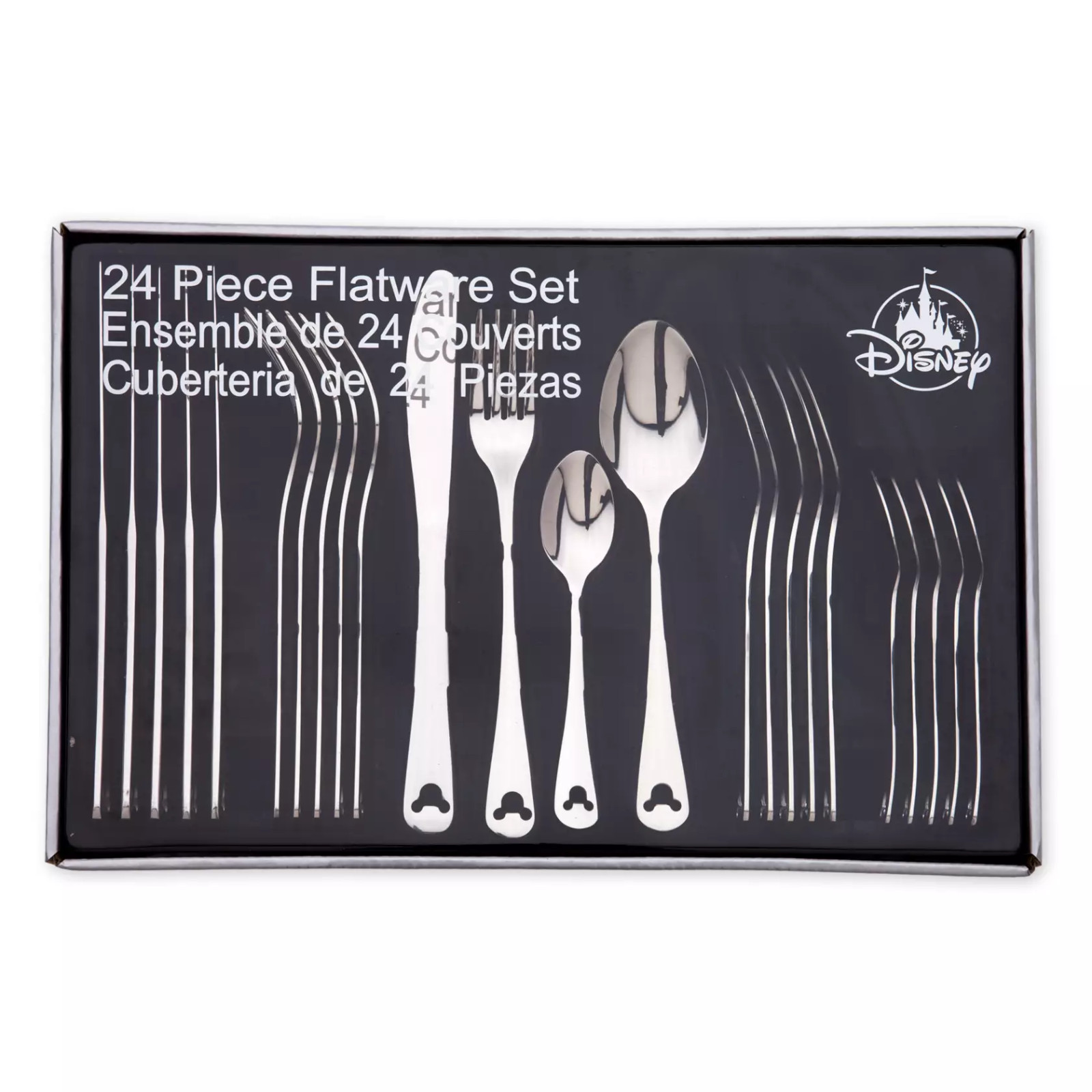 Disney Mickey Mouse Icon Stainless Steel 24 Piece Flatware Set Disney Mickey Mouse Icon Stainless Steel 24 Piece Flatware Set