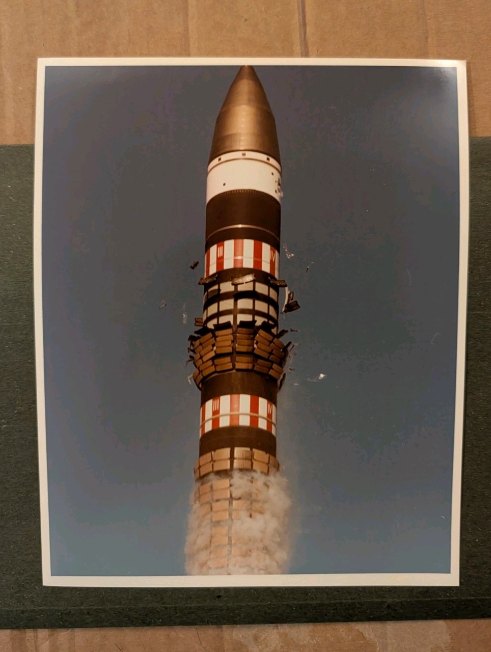 Vintage 1983 USAF Photo LGM-118 Peacekeeper MX ICBM Launch 8x10 Vandenberg AFB Vintage 1983 USAF Photo LGM-118 Peacekeeper MX ICBM Launch 8x10 Vandenberg AFB