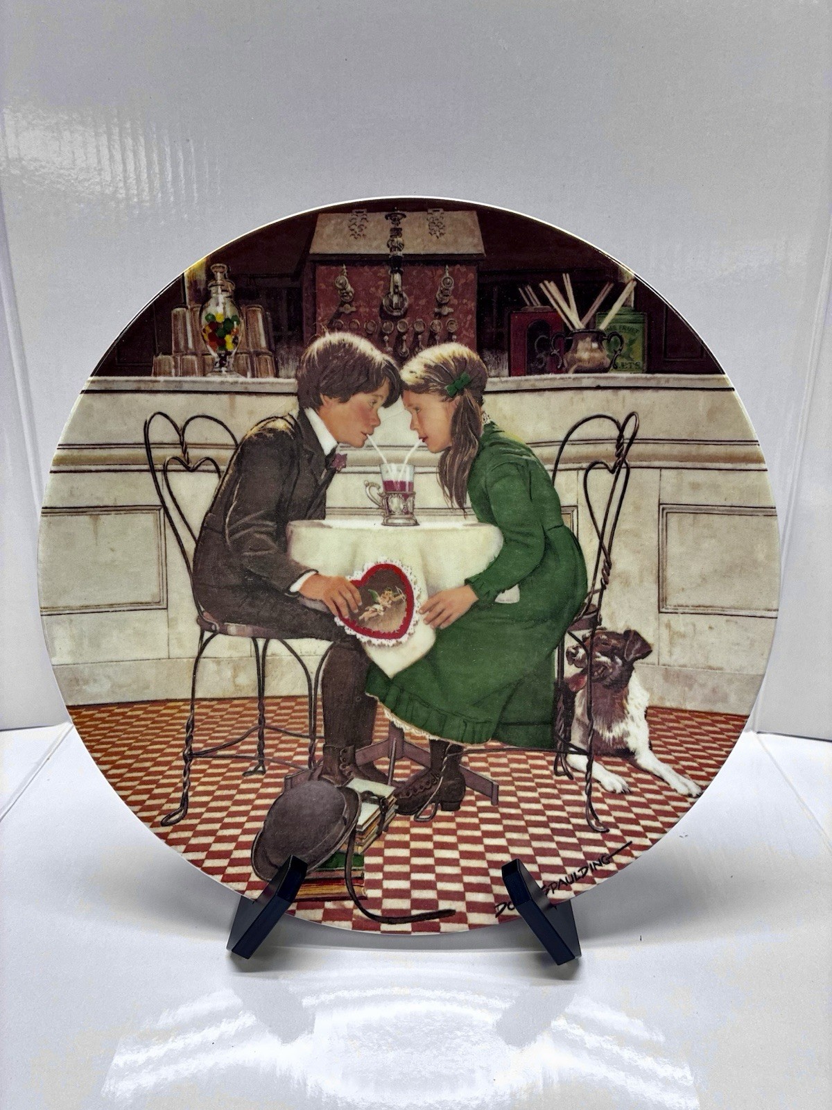 Edwin M Knowles “Valentine’s Day” Collector Plate – Americana Holidays – COA