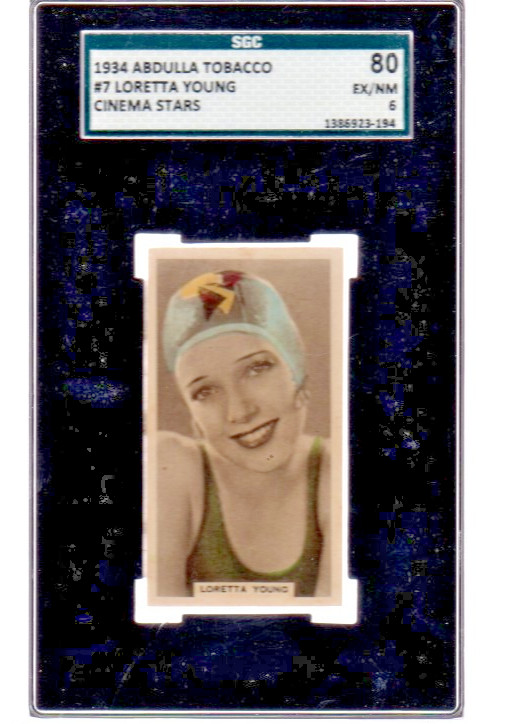Lana Turner Graded  80% Cinama Stars Cigarette Card  3.5 x 5.5\