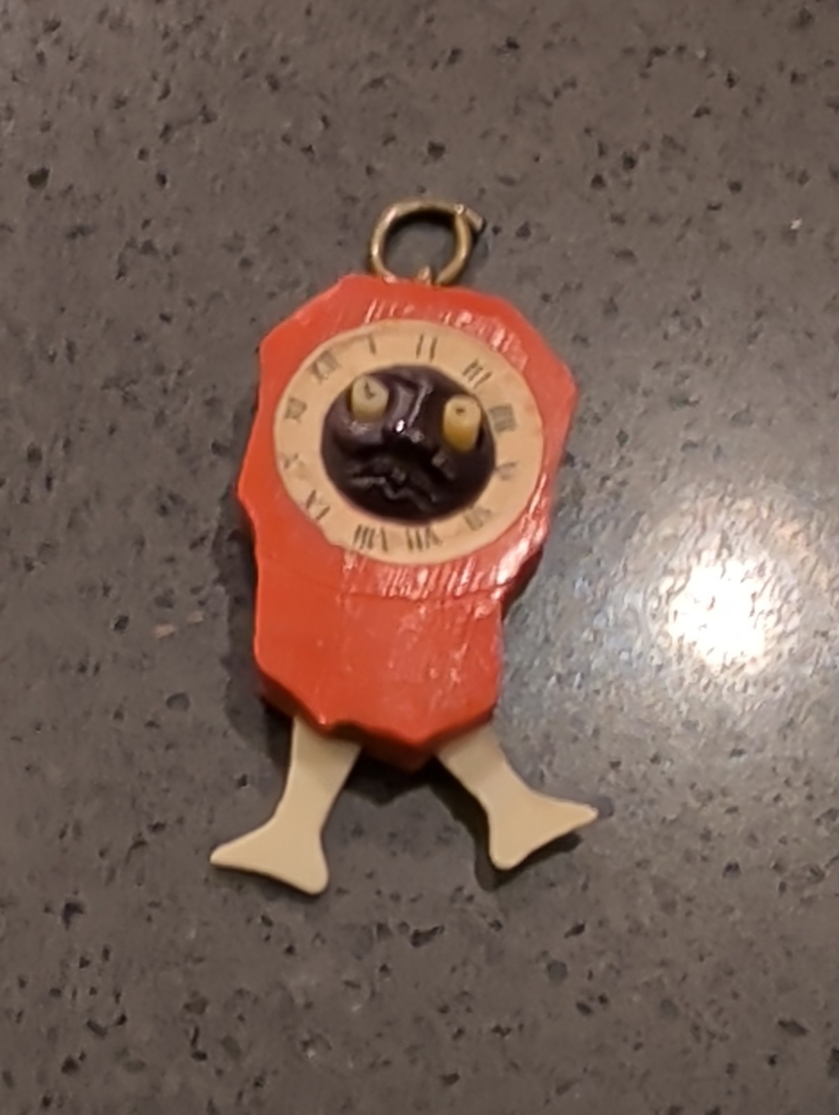 VINTAGE Celluloid Japanese Kobe CLOCK Charm Stick~Pop Out Eyes RARE W81 VINTAGE Celluloid Japanese Kobe CLOCK Charm Stick~Pop Out Eyes RARE W81