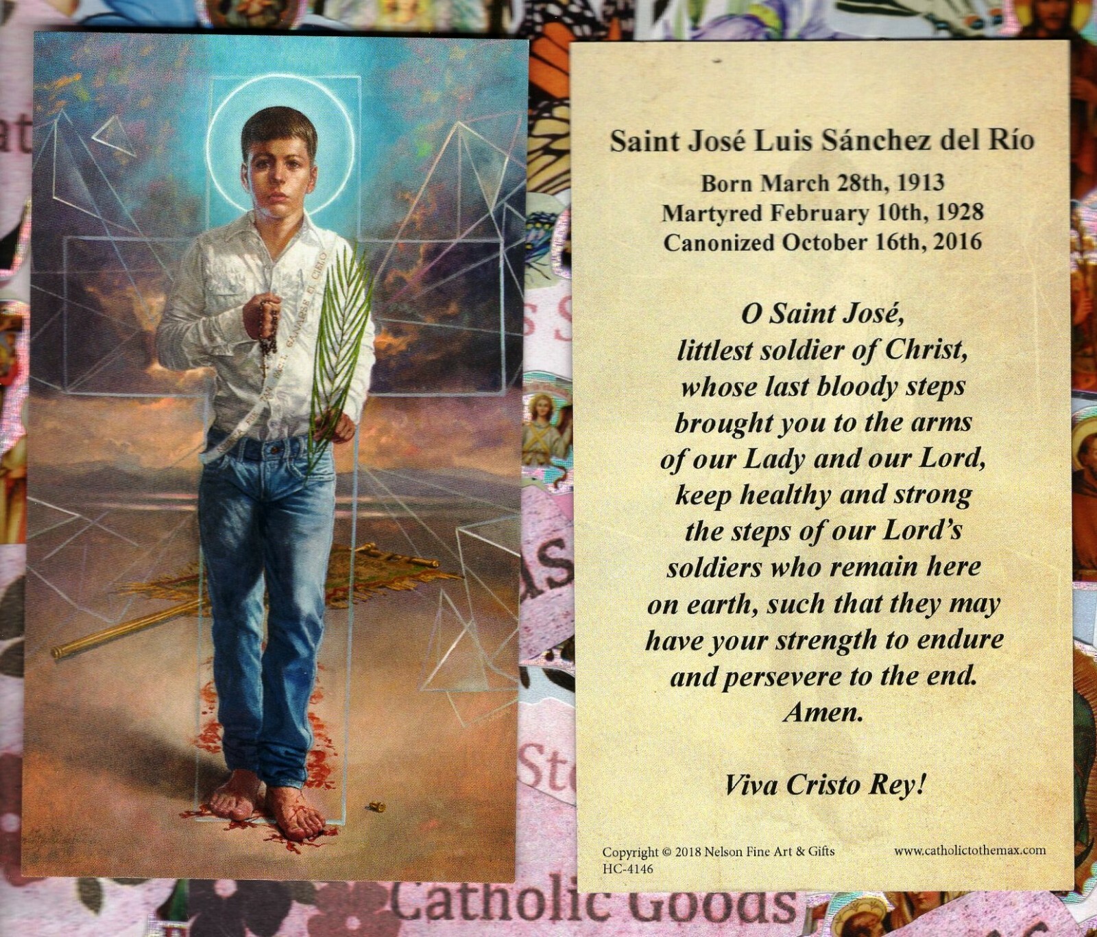 Saint St. Jose Luis Sanchez del Rio + Prayer - CTM Paperstock Holy Card