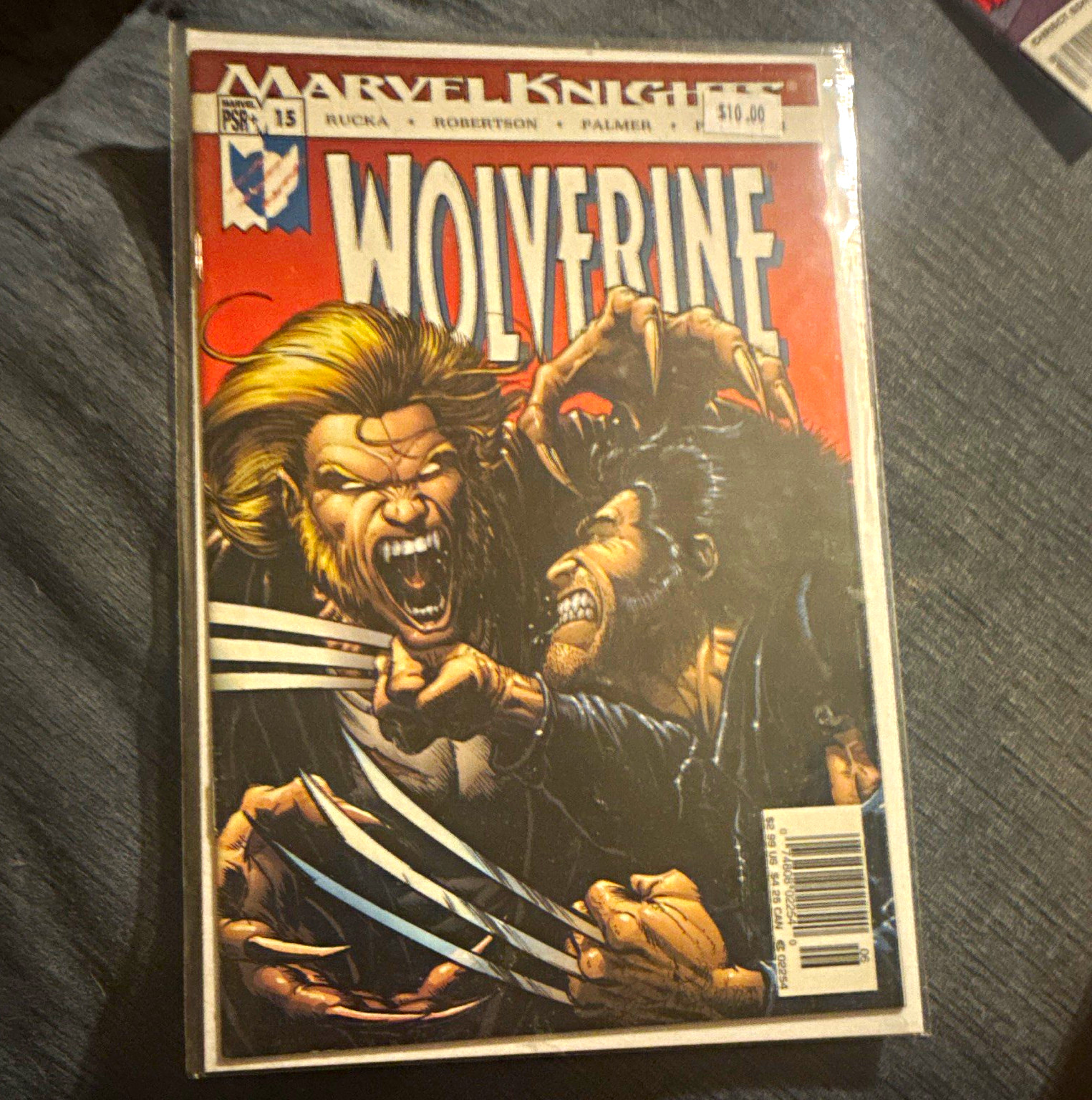 Marvel Wolverine #15 Comic Book Single Issue, Color, Rucka, Robertson/Palmer Marvel Wolverine #15 Comic Book Single Issue, Color, Rucka, Robertson/Palmer