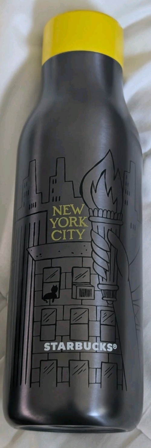 Starbucks 2019 New York City Skyline Stainless Steel Water Bottle 20oz Insulated