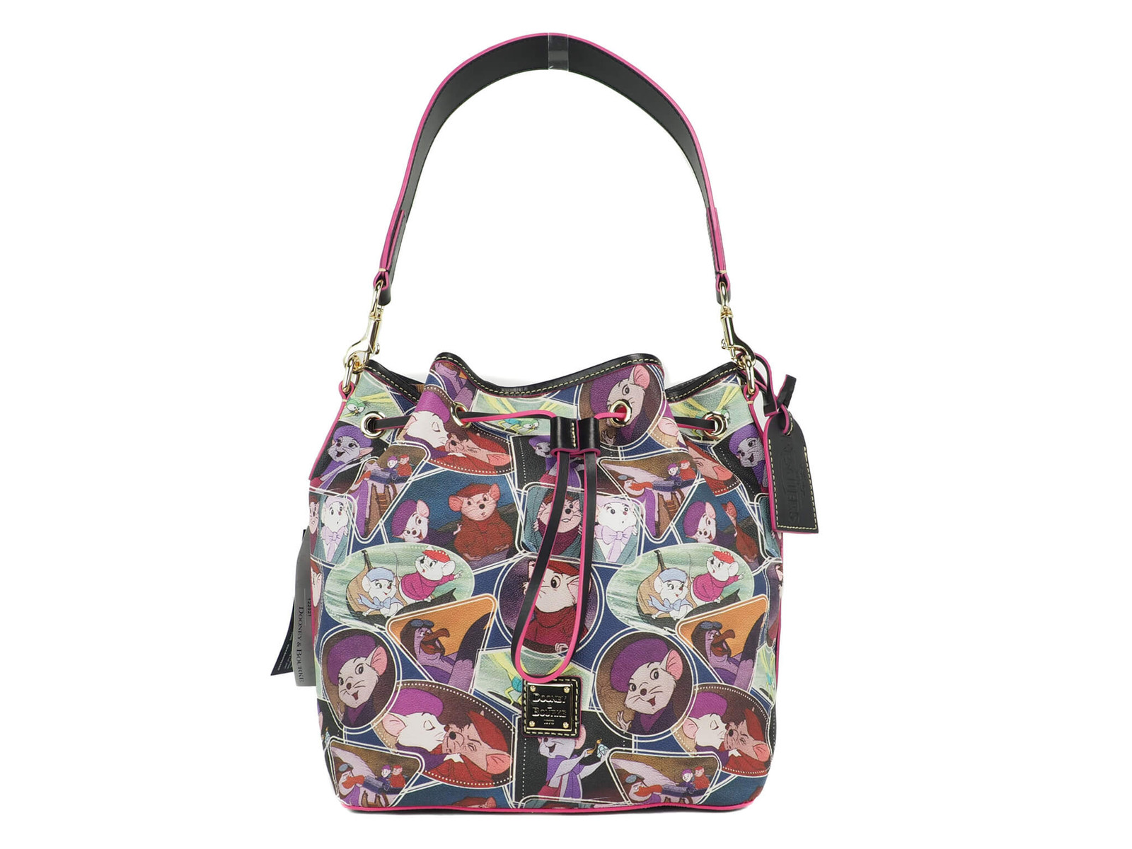 Dooney & Bourke Disney Rescuers Drawstring Bucket Shoulder Handbag Dooney & Bourke Disney Rescuers Drawstring Bucket Shoulder Handbag