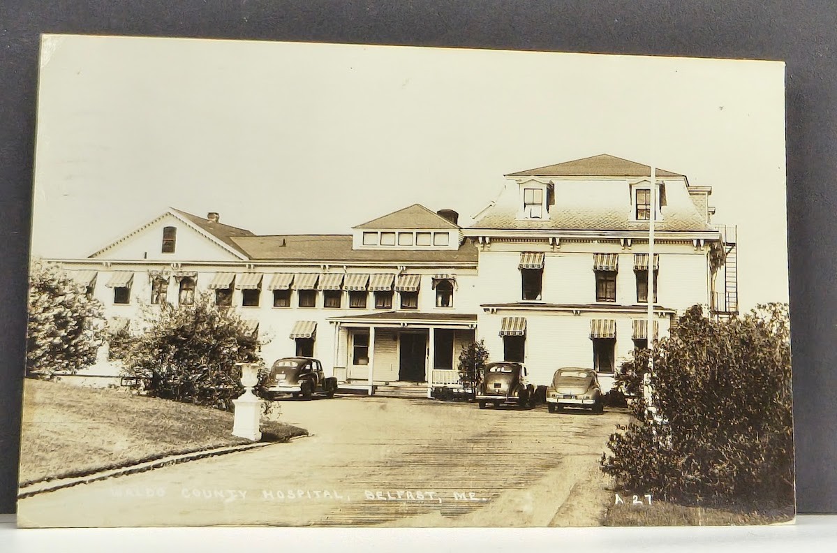 RPPC ~ Waldo County Hospital located in Belfast, Maine c1949 RPPC ~ Waldo County Hospital located in Belfast, Maine c1949