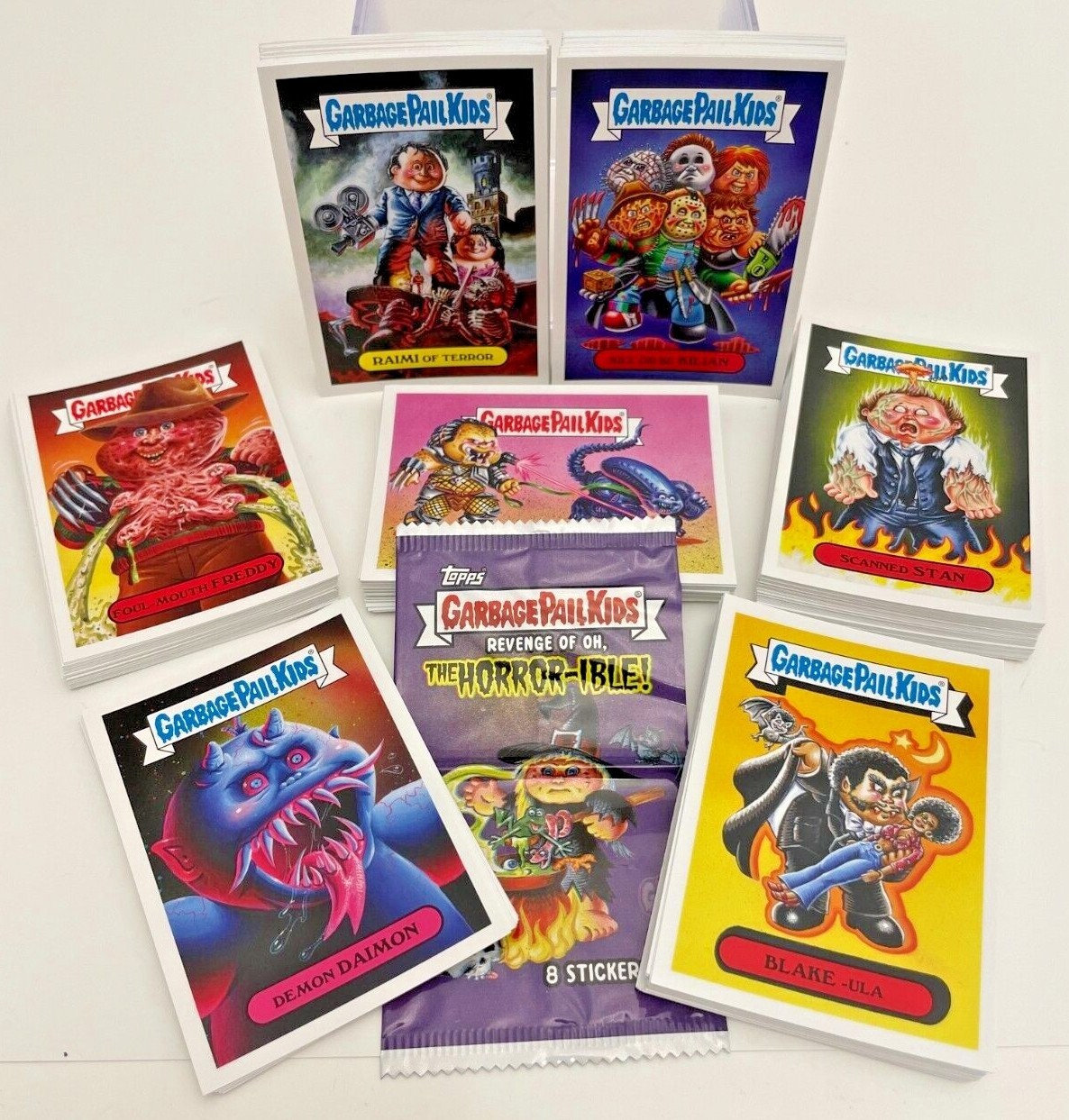 2019 Garbage Pail Kids REVENGE of Oh, The HORROR-IBLE Complete Sticker Card Set