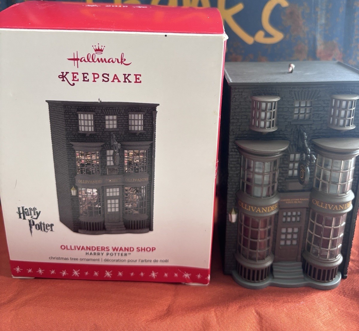 Hallmark Harry Potter Ollivanders Wand Shop Ornament 2016 Lighting Capable