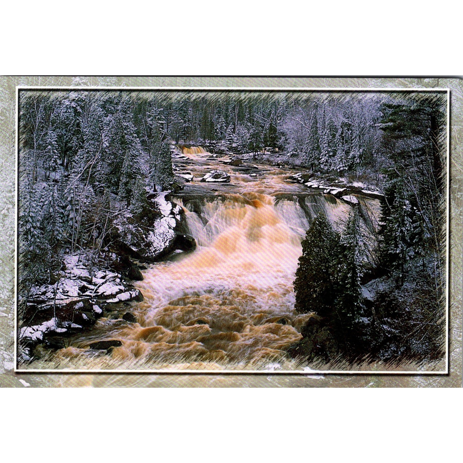 The Beaver River Bet Duluth & Grand Marais Beaver Bay MN Vintage Postcard SPO24