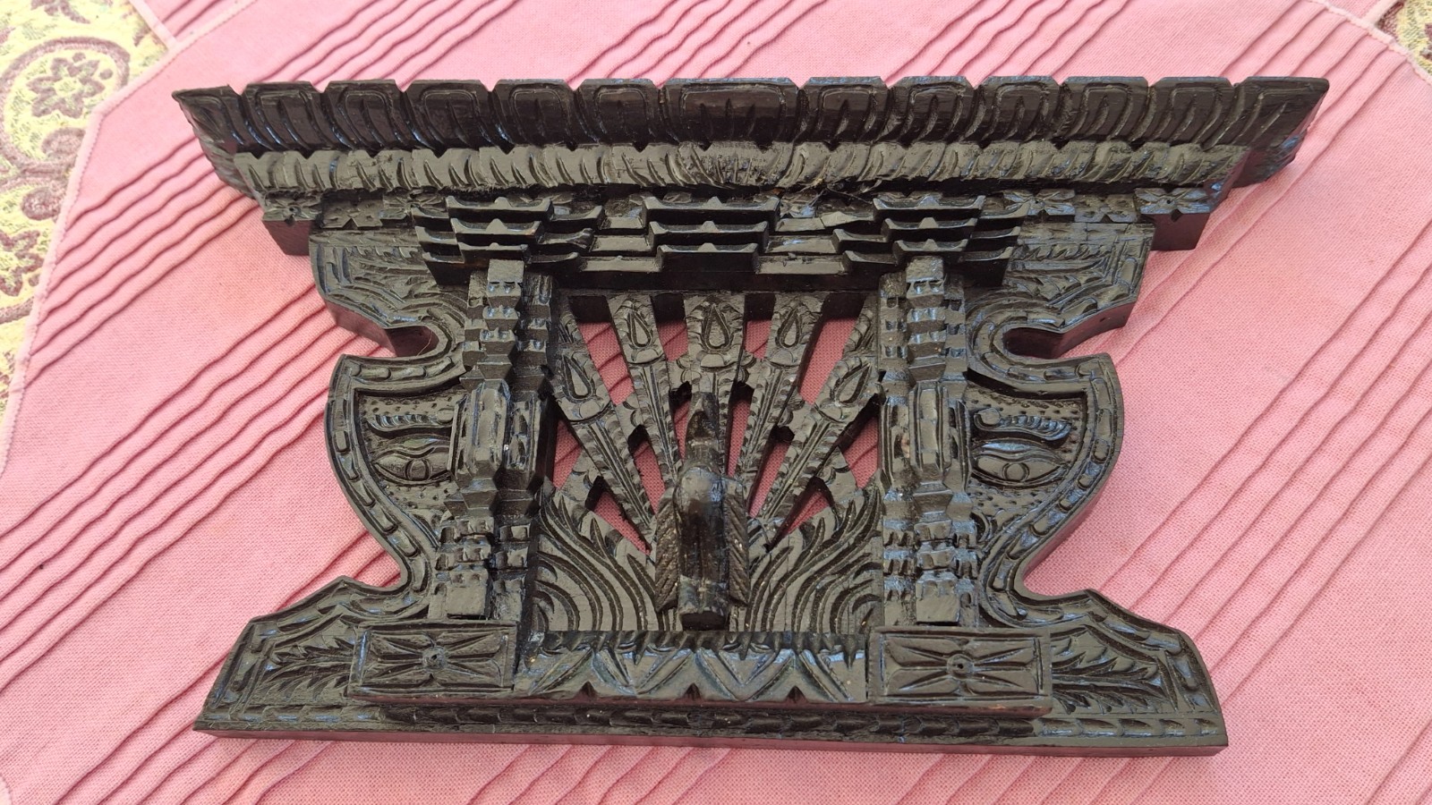 Newari Peacock Window Replica Handmade in Kathmandu, Nepal