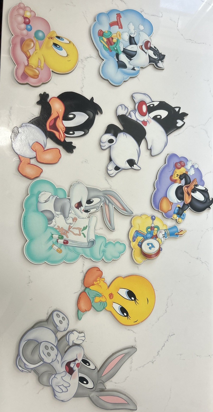 VINTAGE 1997-1998 LOONEY TUNES BABY NURSERY DECOR 9 ITEMS VINTAGE 1997-1998 LOONEY TUNES BABY NURSERY DECOR 9 ITEMS
