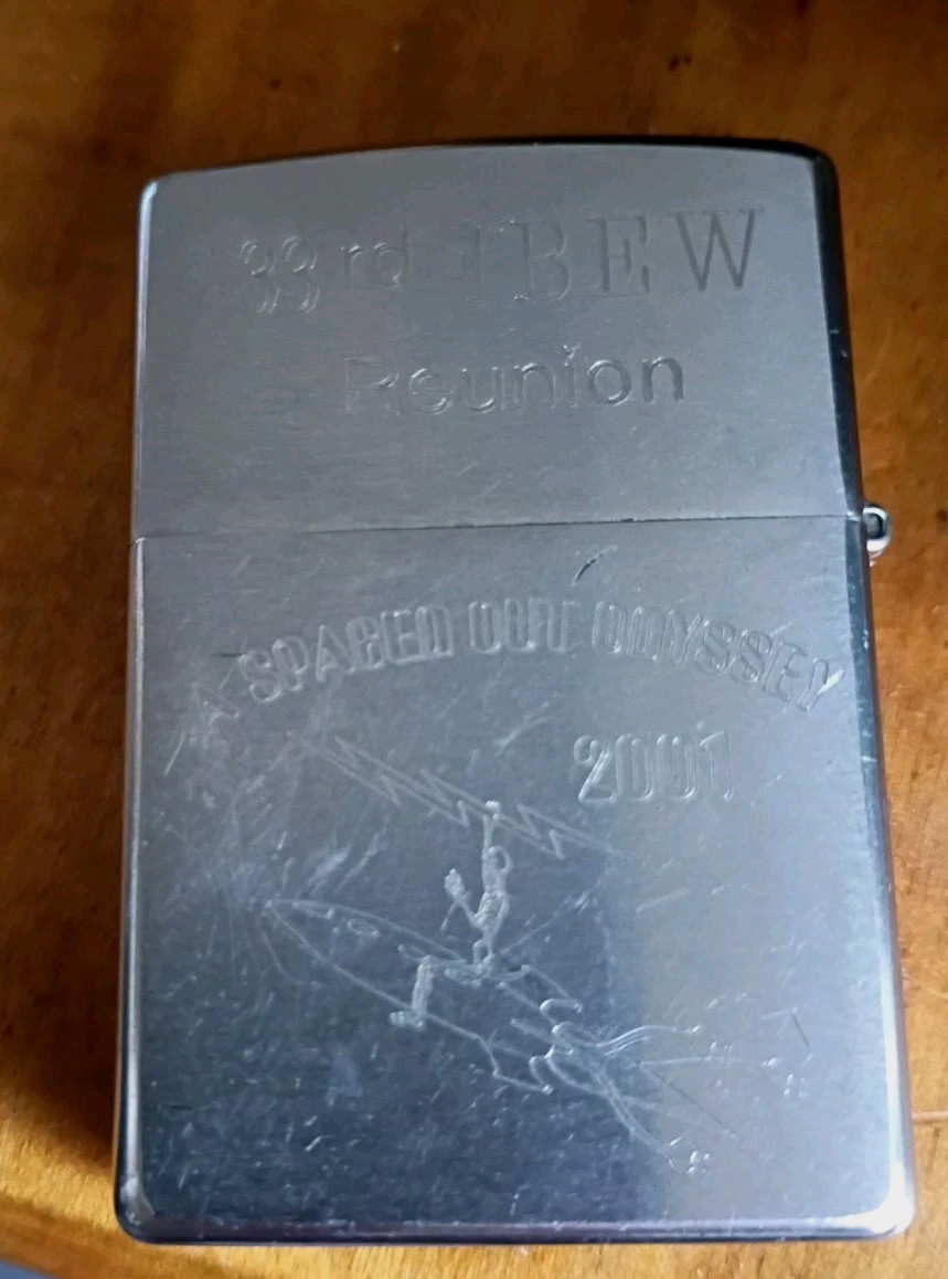 Vintage Zippo Ziplight 2001 Flashlight Advertising IBEW 33rd Reunion Spaced Out
