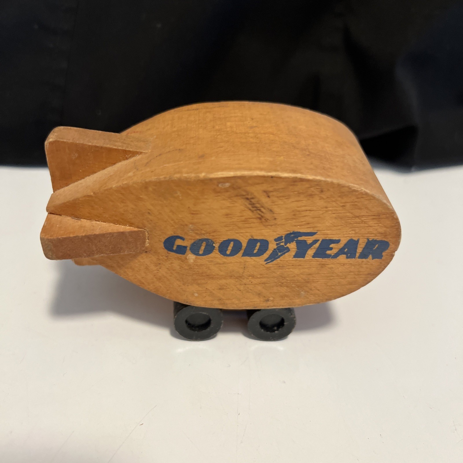 Vintage 1972 Wooden Goodyear Blimp Toy Mattel Inc.