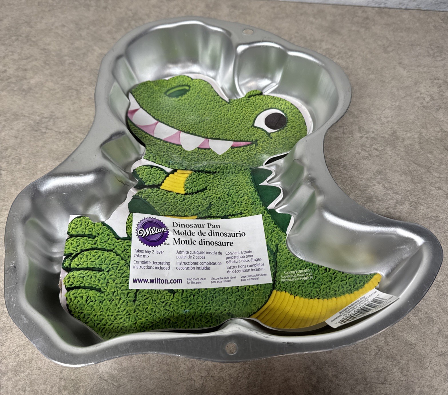 Wilton Dinosaur Cake Pan, Kids 3D Birthday Cake Pan