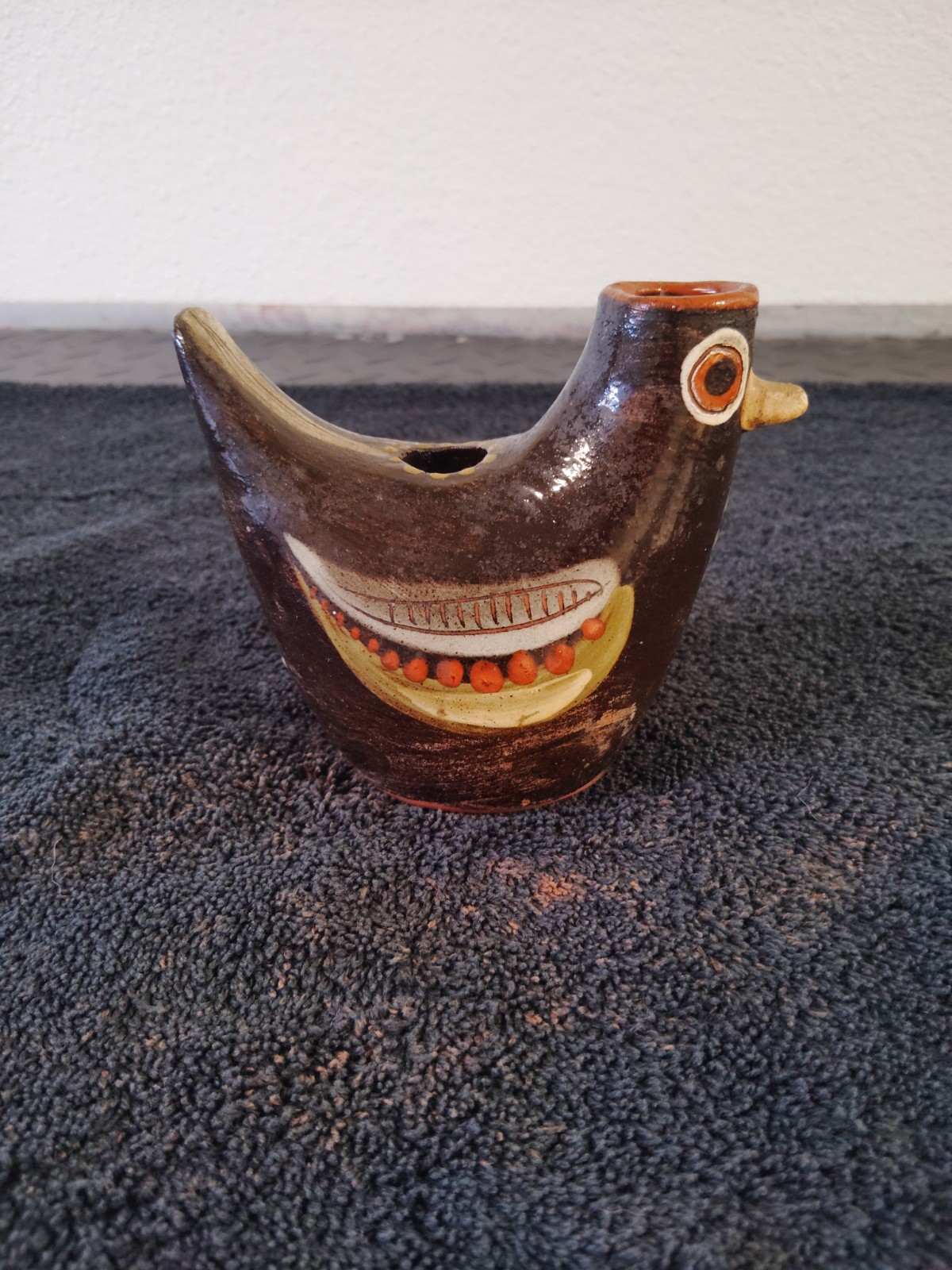 Vintage Norwegian Scandinavian Studio Pottery Bird –  Impressed Maker's Mark