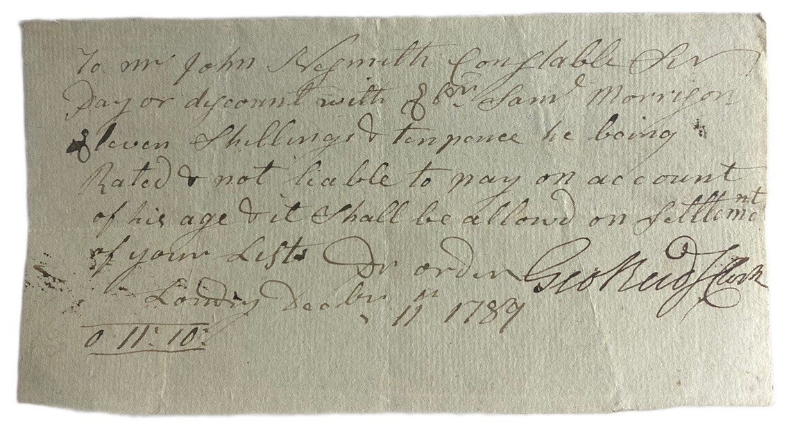 Revolutionary War NH Brigadier General George Reid Signed Antique 1790s Document