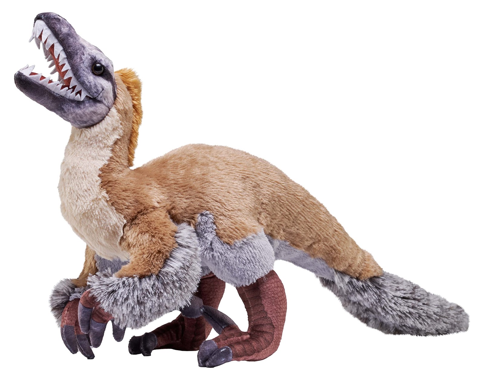 Wild Republic Artist Collection Dinosaur Velociraptor Gift Kids 15 Inches Plush